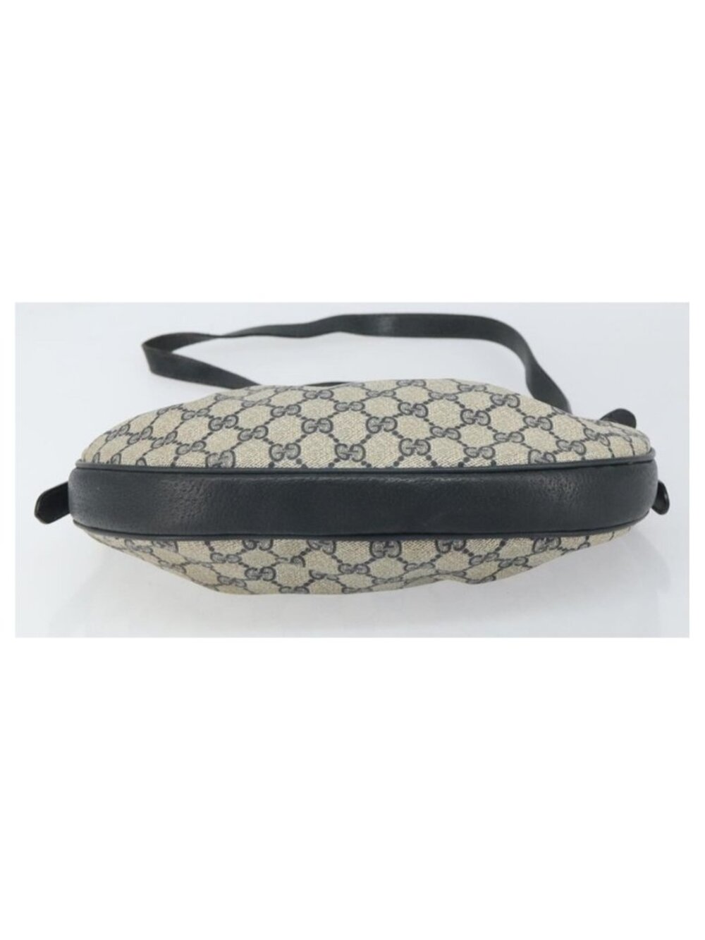 Authentic GUCCI GG Supreme Shoulder Bag PVC Navy Gold 41 02 058 - Picture 13 of 16